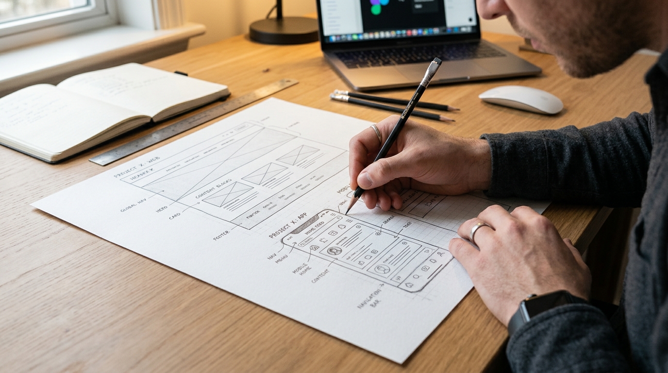UI/UX Wireframing and Prototyping